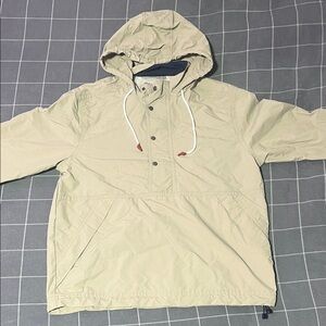 Goodfellow & Co Men's Beige Hooded Windbreaker